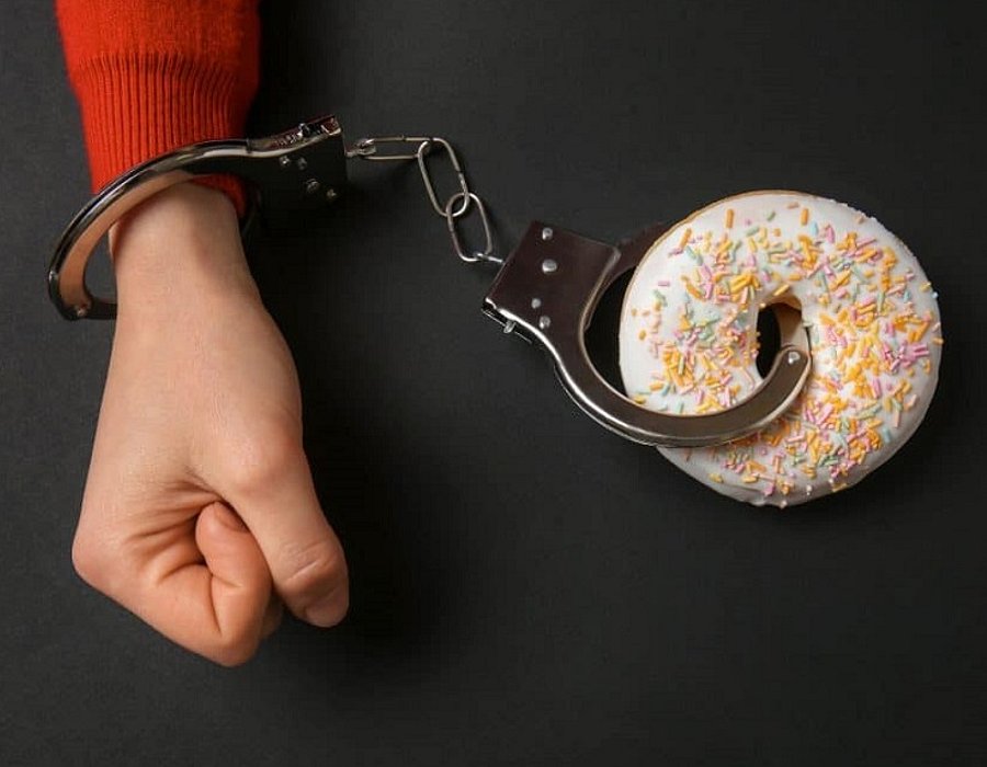 sex addict donut addiction handcuff